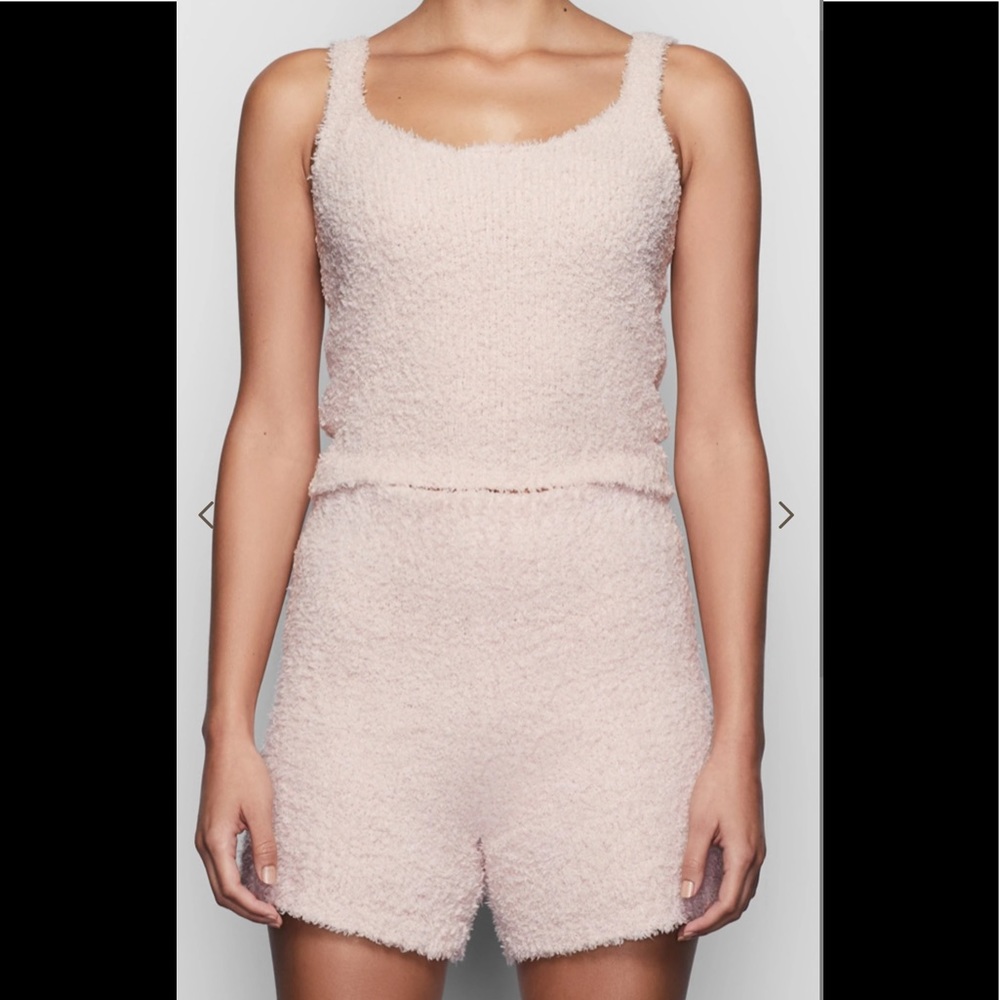SKIMS COZY KNIT TANK IN COLOR DUSK
